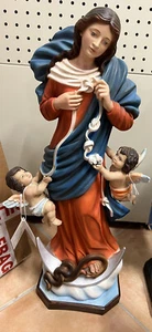 STATUA MADONNA CHE SCIOGLIE I NODI CM 60 In RESINA Made In italy Dipinta a Mano - Foto 1 di 6