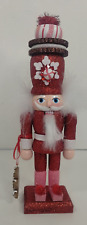 Kurt Adler Hollywood Red Gingerbread Nutcracker with Cookie Hat 12 inches