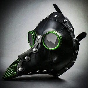 Plague Doctor Steampunk Long BirdNose Halloween Adult Cosplay Costume Party Mask - Picture 1 of 138
