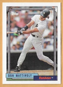 DON MATTINGLY NEW YORK YANKEES #300 - TOPPS NM-MT 1992 - Picture 1 of 2