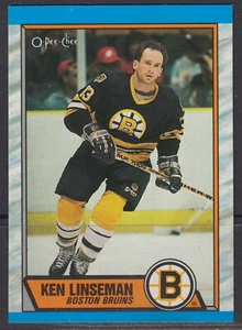 1989-90 Ken Linseman Boston Bruins O-Pee-Chee Hockey Card #62 - Picture 1 of 2