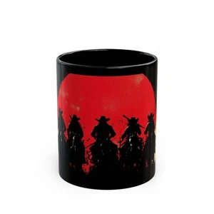 Cowboy Silhouette Black Mug – Perfect Gift for Riders, Western Decor, Coffee - Picture 1 of 15