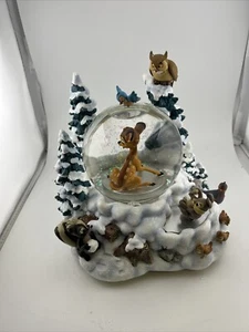 SELTEN/HTF Disney Store exklusiv Winter Bambi Musical Schneekugel gebraucht - Bild 1 von 3