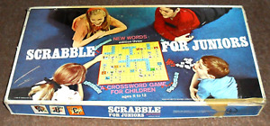 Scrabble Junior US Edition Fun Family Classic Word Board Game 1964 VINTAGE RARE