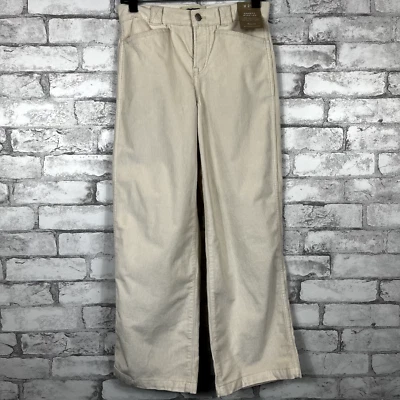 Pantalón MADEWELL NUEVO CON ETIQUETAS $108 Petite Emmett 2.0 pierna ancha pana natural talla 25P NN254 Foto 1 de 4