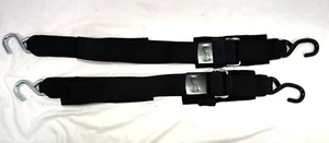 2 Boat Buckle Heavy Duty Tie Down Straps Trailer Boat Transom Strap 4 Ft x 2 in - Picture 1 of 8