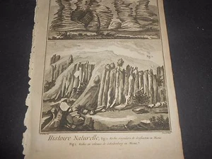 1751/72 GRAVUR GESTEIN MINERALOGIE QUERSCHNITT ALPEN BERG DIDEROT - Bild 1 von 5