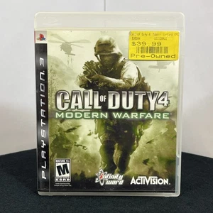 Call of Duty 4 Modern Warfare PlayStation 3 PS3 2007 Game Disc; CIB Very Good! - Picture 1 of 4