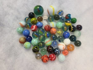 Group of 58 Old Vintage Marbles From Attic  - Picture 1 of 5