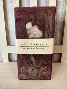 PIER 1 One IMPORTS Candle 3" x 6" SLICED CURRANT Scented Textured Colonnade HTF - Picture 1 of 5