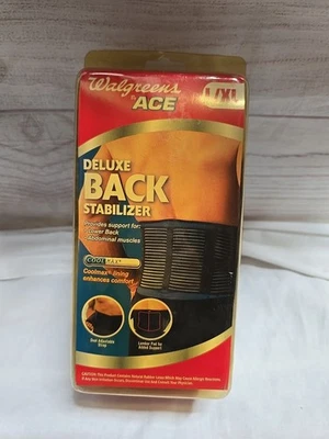 Walgreens Deluxe Cinturón de Soporte Estabilizador de Espalda Doble Correa Ajustable Talla L/XL Foto 1 de 4