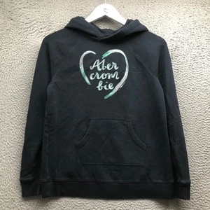 Abercrombie Kids Sweatshirt Hoodie Boys Youth 15/16 Long Sleeve Graphic Navy - Picture 1 of 5