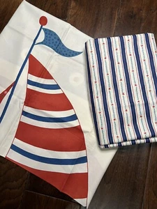 MODA Nautical and Nice Sandy Gervais Panel Sailboat and 1 3/4 Yards Stripe Kit - Picture 1 of 11