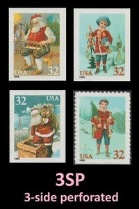 US 3008-3011 Holiday Greetings 32c 3SP Single Set 4 L MNH 1995 - Bild 1 von 1