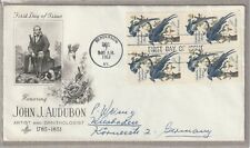 Ersttagsbrief FDC USA "Honoring John J. Audubon -Gedenken" Henderson 1963 Marken