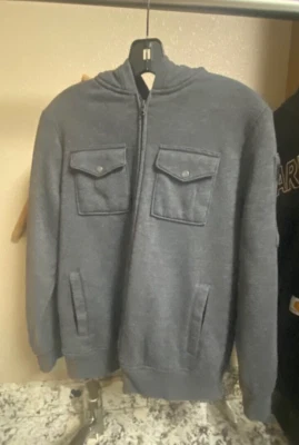 Urban Pipeline Dk Gris Con Capucha Cremallera Completa Sudadera Chaqueta Niño Juvenil L Grande Foto 1 de 4