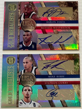 2010-11 Gold Standard Gold Medalists Stephen Curry/Bibby/Westbrook/Davis Auto