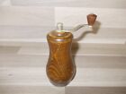 old spice, pepper mill, steel and wood, mill signed PB