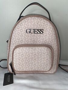 NEW! NWT GUESS Elkton Backpack in Light Rose Pink