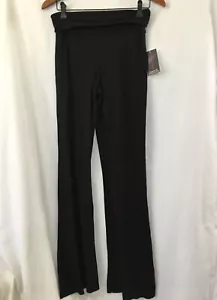 New No Boundaries Black Textured Knit Flare Pants Juniors Women Many Sizes - Picture 1 of 3