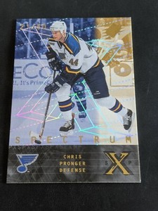 2000-01 UPPER DECK SPX CHRIS PRONGER #59 #ed 21/50 SPECTRUM ST LOUIS BLUES
