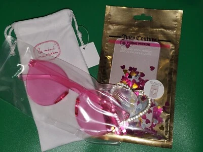¡¡Gafas de sol Juicy Couture Phone Heart Mirror y Le Mini Macaron rosa!!  ¡Envío gratis! Foto 1 de 4