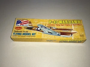 Guillow's WWII Curtiss P-40 Warhawk Balsa Kit #501 16-1/2” Wingspan NEW - Picture 1 of 7
