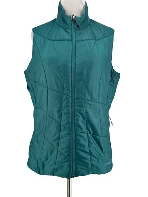Exofficio Women's Teal Puffer Zip-Up Vest Size Small 6/8 Foto 1 de 4