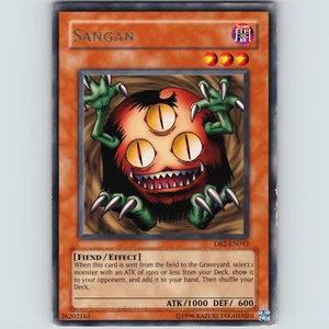 Yugioh Sangan DB2-EN042 Unlimited Silver Foil Rare - MP-LP - Picture 1 of 2