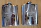 PAIR OF CANADIAN CLUB RESERVE FLASKS 2 NEVER USED FLASKS WITH SCREW TOP HOLDER