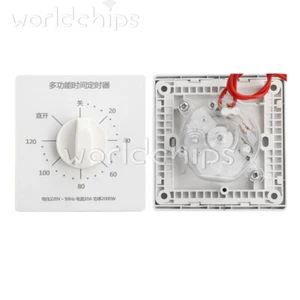 120 Minutes Timer Switch 220V Countdown Auto Power Off Mechanical Timer Control - Picture 1 of 28