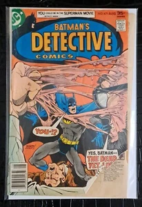 Batman`s Detective Comics #471 1st modern app Hugo Strange 1977 Bronze Age - Picture 1 of 7