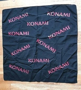 KONAMI Halstuch 50 x 50 cm---schwarz---Neuwertig---Rar - Bild 1 von 2