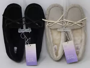 Stars Above Women's Chaia Soft Faux Fur Moccasin Slippers Size 5 Lot of 2 Colors - Picture 1 of 18