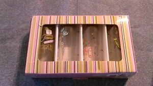 Boxed Set of 4 Ladies Shot Glasses (Shopping Shoes Handbags Jewels) 2.3 floz, 4" - Picture 1 of 7