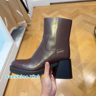 NUEVA BOTA COACH para mujer de tacón ancho elige la talla CCH17 de arce Foto 1 de 4