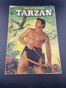 Tarzan #26 (1951) Dell Golden Age Comic Lex Barker Foto Cover Vintage - Bild 1 von 7