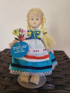 VINTAGE 1973 M & S SHILLMAN DUTCH GIRL 7" HIGH DOLL with Stand - Picture 1 of 16