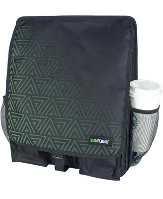 Organizador de asiento delantero de coche negro con Sunferno verde - A0052 Foto 1 de 4