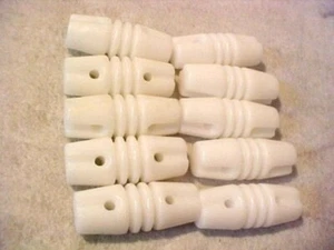 10 weiße Nylon Hundeknochen Antennenisolatoren für CB und Amateurfunk - Bild 1 von 1