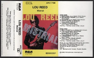 1986 MUSIC AUDIO CASSETTE TAPE - [ALBUM: MISTRIAL] SINGER: LOU REED [EXCELLENT] - Picture 1 of 7