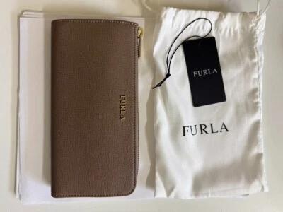 Cartera Monedero Furla L Cuero Genuino Babilonia Color: Daino 003 Foto 1 de 4