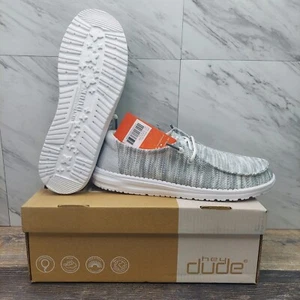 Hey Dude Wendy Sox Glacier Grey Slip On Shoes 40078-1HD Women's Size 5 - Picture 1 of 11