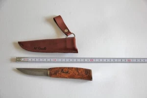Roselli Messer Puukko Wootz UHC -carpenter's knife, SILVER new sheet- RW210S NEU - Bild 1 von 3