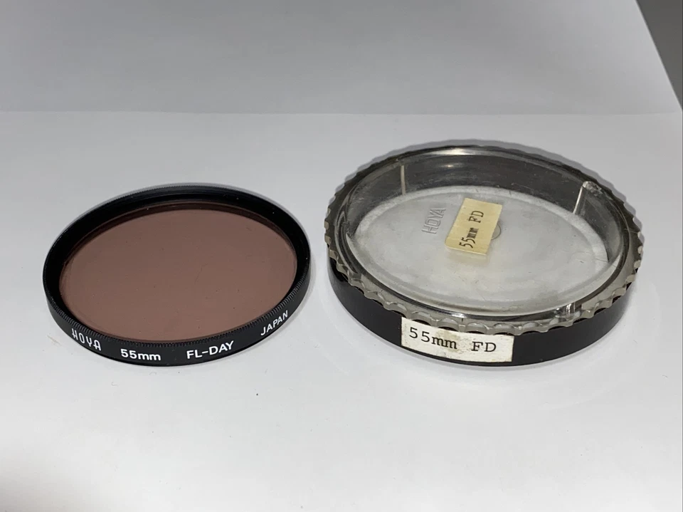 Hoya 55 mm FL-Day  Screw-In Filter with Case and Box Made in Japan (S-108) - Image 1 of 1