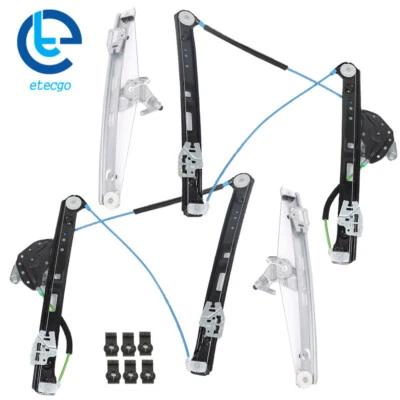 Juego de 4 reguladores de ventana eléctrica 2001 2002-2004 2005 para BMW 325i sin motor Foto 1 de 4