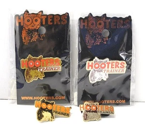HOOTERS RESTAURANT GIRL WAITRESS STAFF TRAINER LAPEL PIN - CHOOSE ONE - Picture 1 of 7