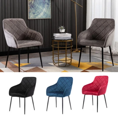 Mingone Esszimmerstühle 2× Stuhl Wohnzimmerstühle Sessel Küchenstuhl Bürostuhl - Bild 1 von 4