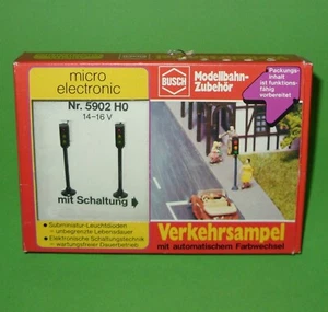 Busch Modellbahn Zubehör / NR.5902 Micro Electronic Traffic Lights / HO Scale - Picture 1 of 12