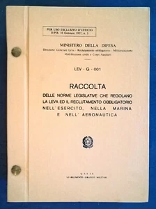 Raccolta delle norme legislative sulla leva e reclutamento obbligatorio - 1978 - Picture 1 of 1